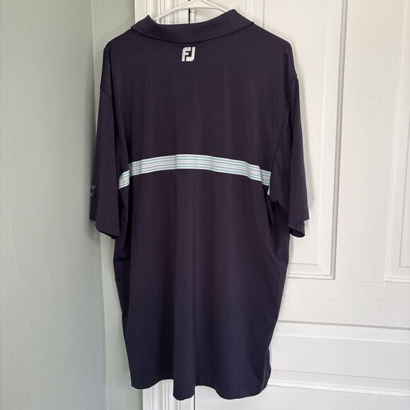 Footjoy Men's Golf Polo Size XL Polyester/Spandex Athletic Blue - Picture 3 of 6